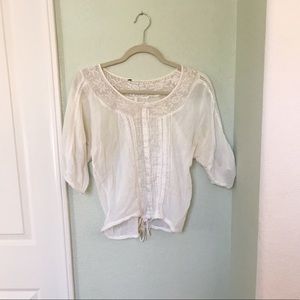 Cream Textured Shirt